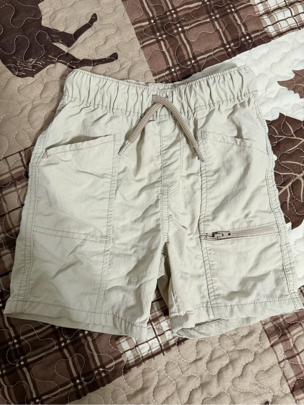 The Children's Place Light Beige Cargo Shorts